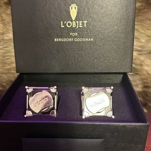 💖Amour Certified💖 L'Objet Crystal Salt & Pepper Shakers